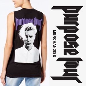 JUSTIN BEIBER Official Purpose Tour Muscle Tank